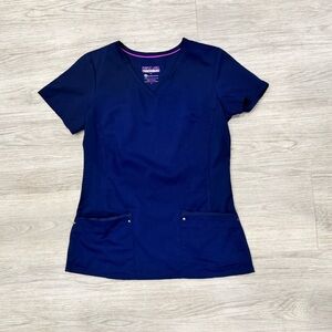 Purple label yoga scrub top